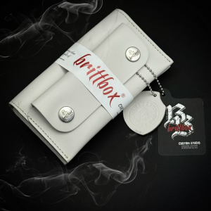 Ръчно изработен кейс за тютюн BRITTBOX TOBACCO De Luxe WHITE ръчна изработка, кожа